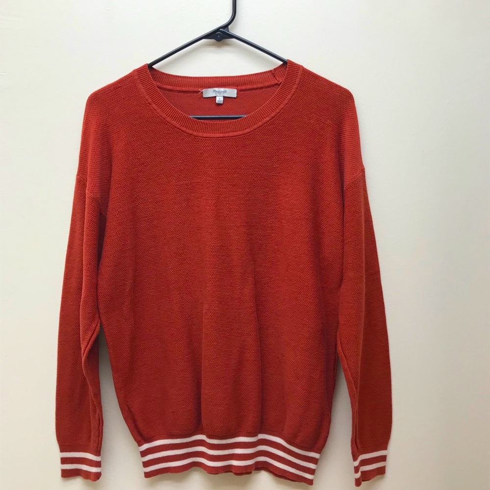 Burnt orange cotton sweater